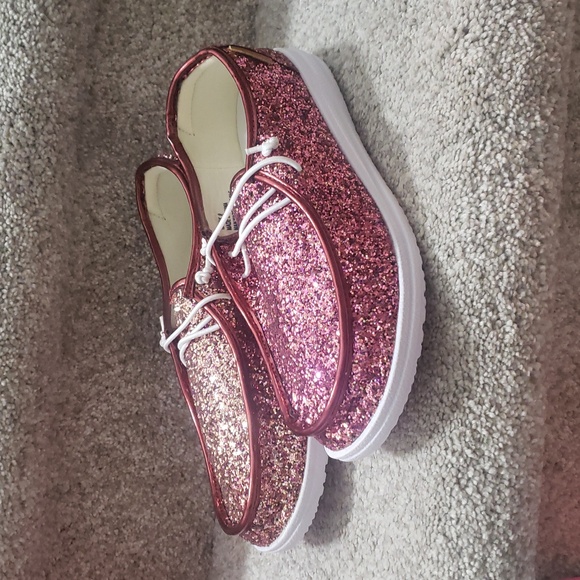 Corkys Shoes - Maroon glitter shoes NIB Size 8 Only